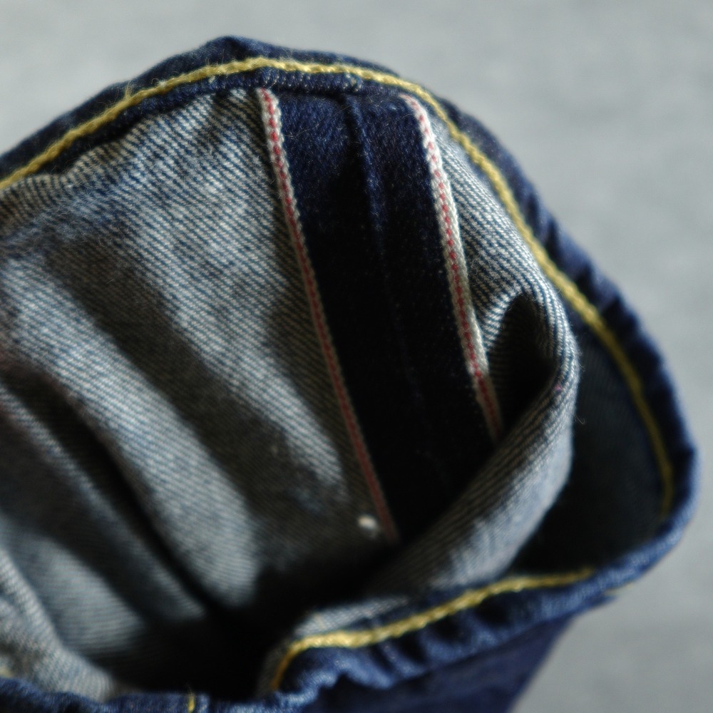 Levi's 501 Jeans Mens 33x32 Dark Blue White Oak Cone Denim Selvedge Button Fly - Picture 13 of 14